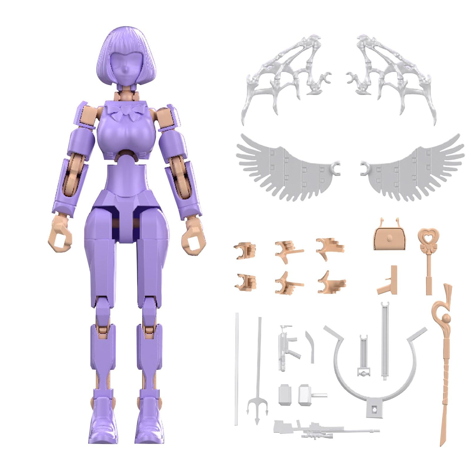 

Сборная игрушка с полностью подвижными суставами, фигурка, декоративная модель, набор для гаража One Size фиолетовый