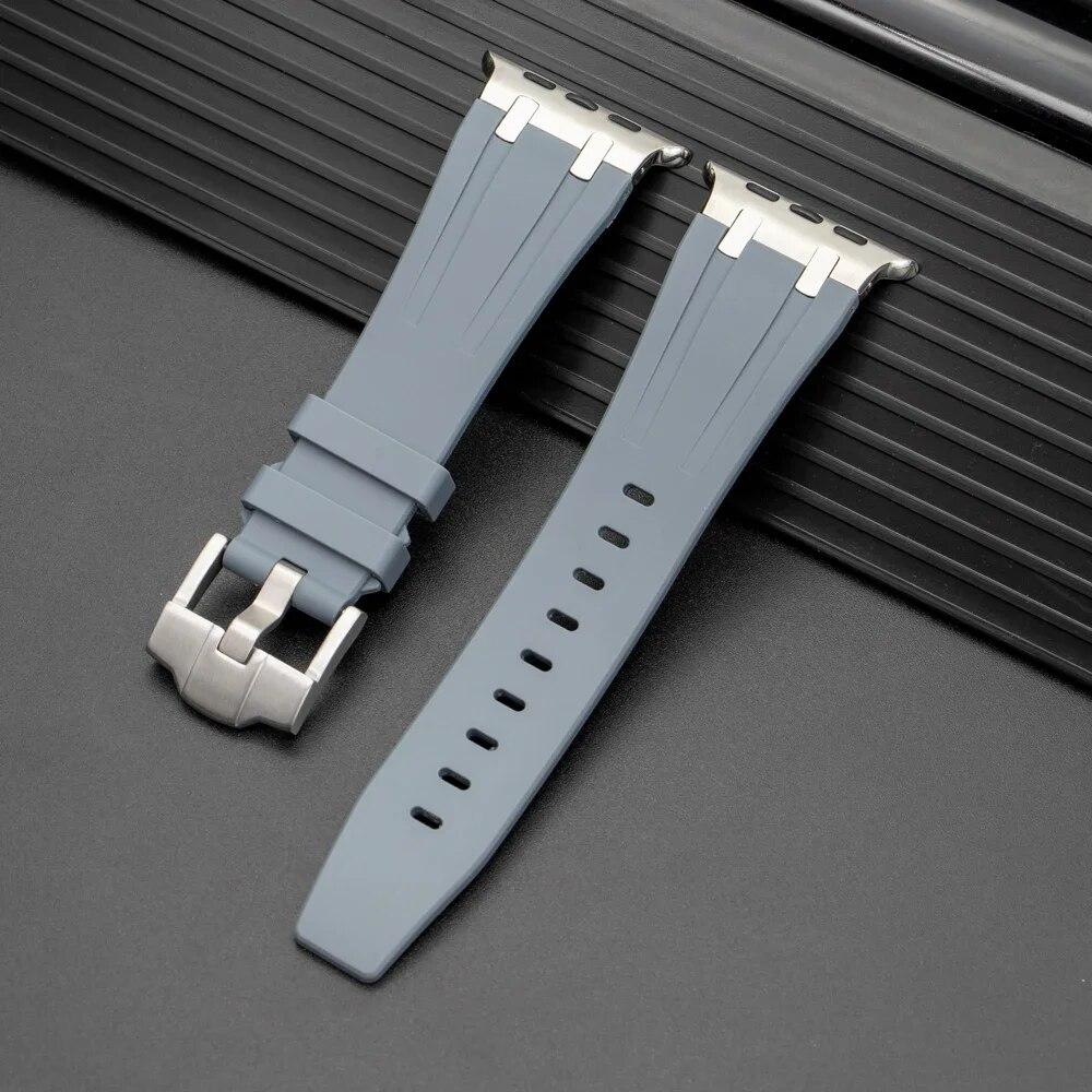 Silicone For Apple Watch Ultra 49mm Sports Rubber Strap For iWatch 8 7 6 5 4 SE 42mm 44mm 45mm 41mm 40mm 38mm Bracelet