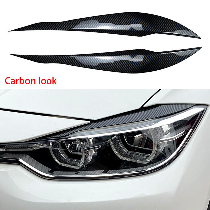 

For BMW 3 Series F30 F31 318i 320i 2012-2018 ABS Front Headlight Eyebrow Car Sticker Exterior Modification