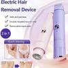 Épilateur Électrique Double Tête 2-en-1 pour Femmes Épilation Sans Douleur Rechargeable par USB pour le Corps Zones Intimes Bikini Coupe Douce Utilisation Sèche et Humide