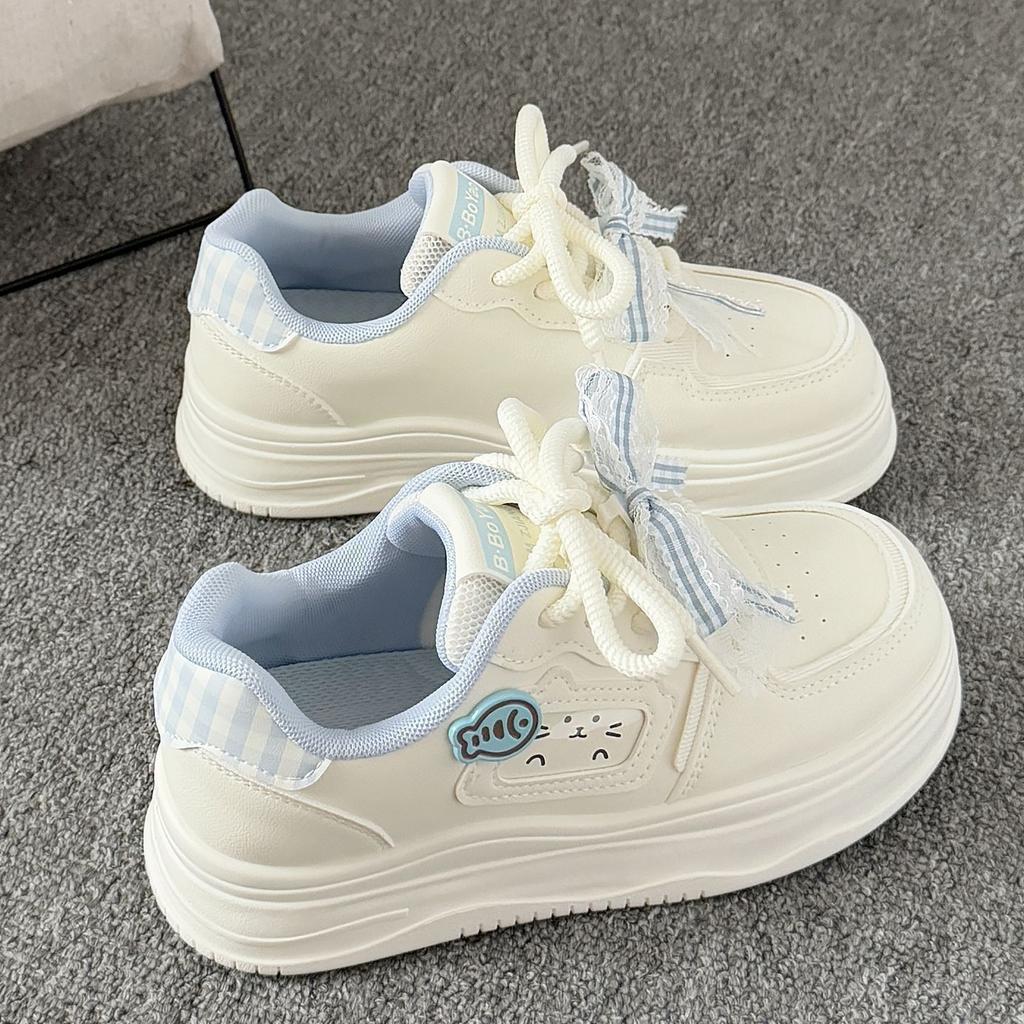 School season women's new cute versatile ins thick baseplate shoes niche non-collision shoes
