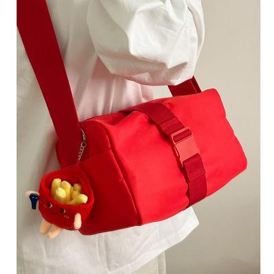 Casual Nylon Toast Bag for Women's Sports Style Ins Versatile Gym Bag One-shoulder Crossbody Bag