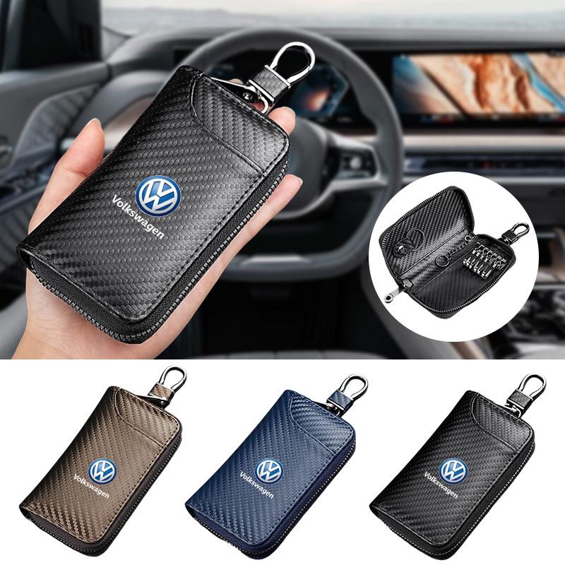 Carbon Fiber Car Driver's Licence Organiser Insurance Card Holder Wallet Purse for Volkswagen Vw Passat Jetta Polo Touran Golf zq4