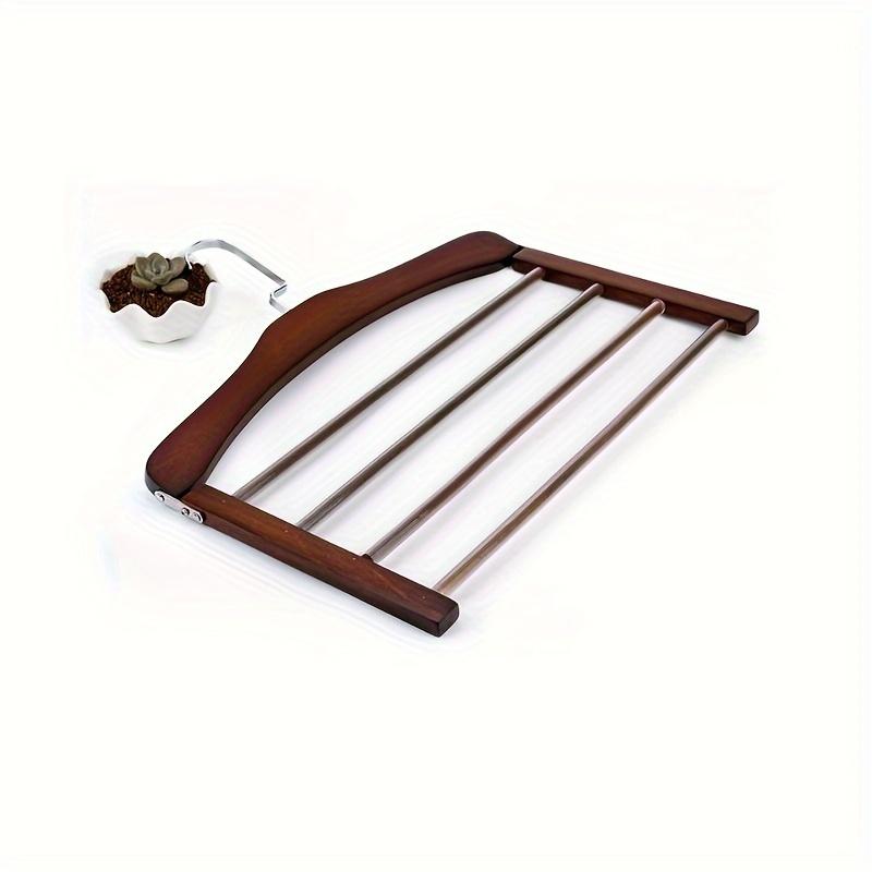 Solid Wood Multifunctional Multi-tier Trouser Rack Household Wooden Coat Rack Towel Scarf Tie Storage Rack Flocking Non-marking 2660₽