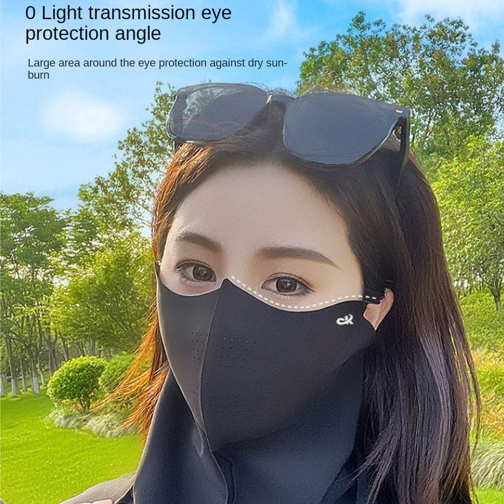 3D Breathable Anti-UV Neck Scarf Ice Silk Sunshade Face Mask New Sun Protection Mask Outdoor