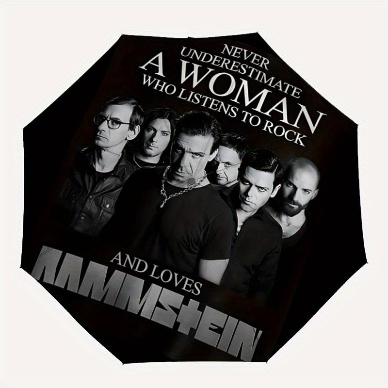 

Rammstein Automatic Open/Close Umbrella Compact Travel Umbrella, 8 Rib Heavy Duty Construction, Ideal Gift, 187