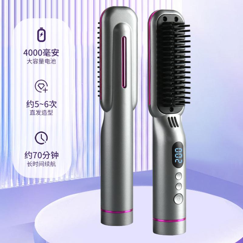 Straight Hair Comb, Negative Ion, Non Damaging Hair Clip, Curling Rod, Dual-purpose Portable Electric Comb, Hair Clip Board