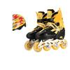 Patines de Ruedas Flash Ajustables de PU para Principiantes - Unisex, Zapatos de Patinaje en Línea para Niños