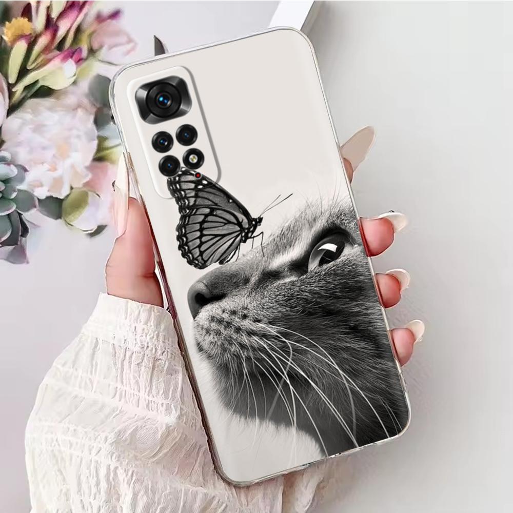 Soft TPU Case For Redmi Note 11 Pro Plus Case Butterfly Painted Phone Silicone Back Cover For Xiomi Redmi Note 11 Note11 Pro 11S