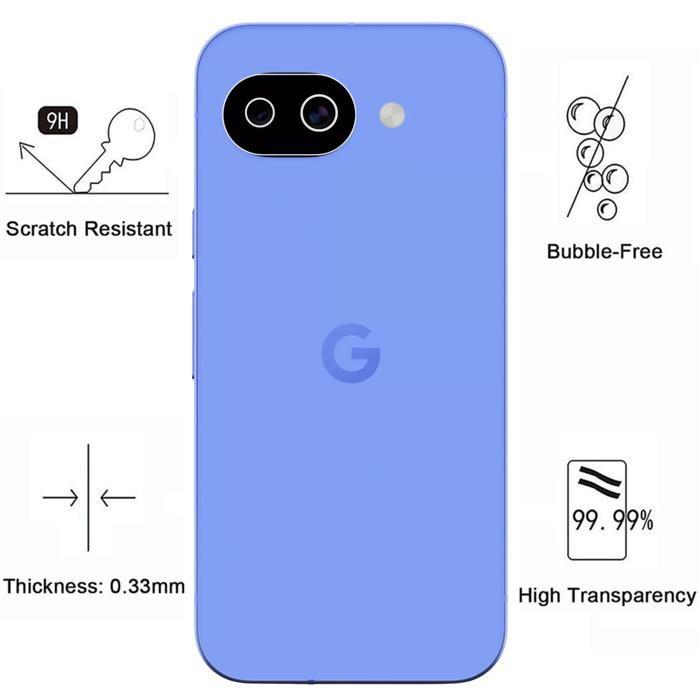 Camera Protection for Google Pixel 10a [Pack of 2] Tempered Glass Rear Camera Protection Film Phonillico®