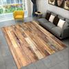 Wood Grain Retro Area Rug Large,Carpet Rug for Home Living Room Kids Bedroom Sofa Doormat Decor,Kitchen Non-slip Floor Mat