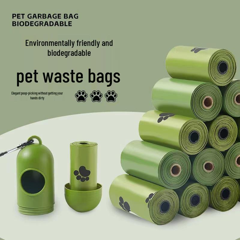 Eco-friendly Thickened Pet Waste Bags with Shovel Attachment