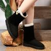 Fashion Fashionable versatile women snow boots new autumn winter casual comfortable cotton shoes simple warm women's shoes