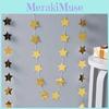 High-quality Star Paper Garland In Gold Silver And Blue For Festive Celebrations
