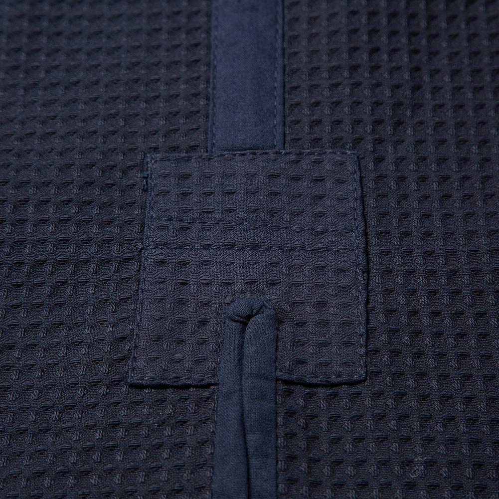 Kendo Honeycomb Waffle Navy 170cm [Chukenshi] Gi, Weave, Blue, Cotton,