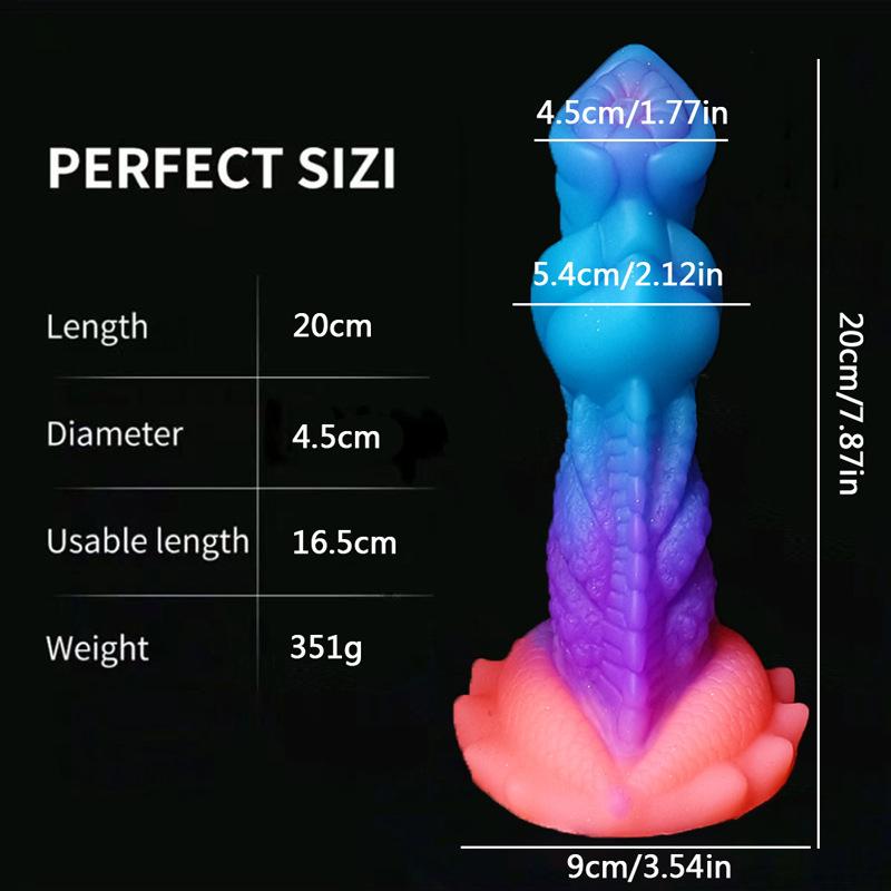 Hot Sale Luminous Anal Dildo Huge Penis Dick Animal/Monster Dildo Sex Toys For Adult 18+ Ass Dilator Glowing Dildo Big Buttplug