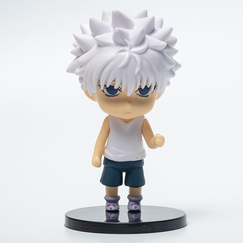 6Pcs/1Set Anime HUNTER×HUNTER Figure Killua Zoldyck Toy Chrollo Lucilfer Model GON FREECSS Doll Action Figure Kurapika Set
