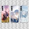 Etui Na Telefon S-Sousou No F-Frieren Do Samsung S24,30,21,22,23,20 FE,lite,PIus,Ultra,5G,Note,9,10 Przezroczyste Pokrowce