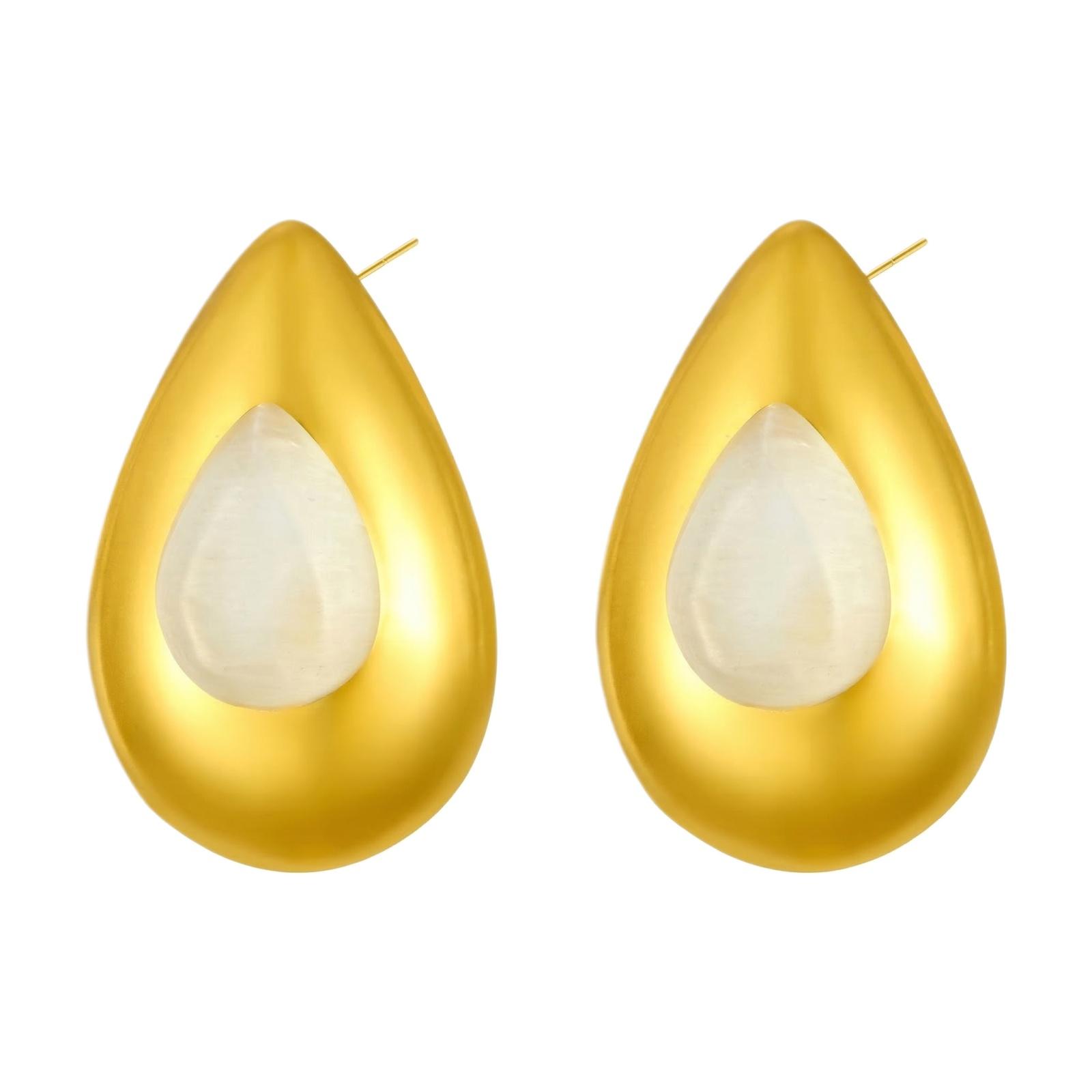 

Stainless Steel Earrings for Women Vintage Luxury Stylish Titanium Steel Jewelry one size