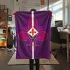 Coperta in Flanella ACF Fiorentina, Alta qualità, Confortevole per Tutte le Stagioni, Arredamento per la Casa, Calore e Comfort