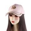 Letters Letter D Bling Rhinestones Women Baseball Cap Korean Style Sun Visor Adjustable Peaked Cap