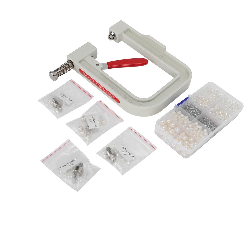 Pearl Setting Hand Press Machine Kit DIY Clothe Hat Shoes Decoration Hand‑Made Accessories