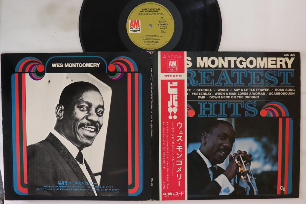 LP Record WES MONTGOMERY - Greatest Hits AML325 A&M 1970 Japan Obi Jazz Used