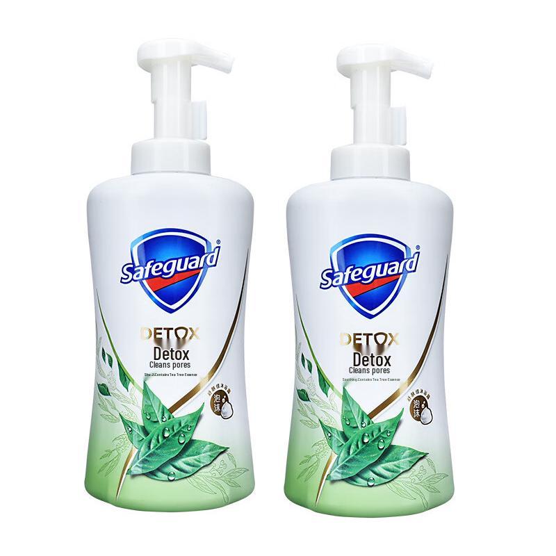 Safeguard Soothing Tea Tree Oil Foaming Body Wash
