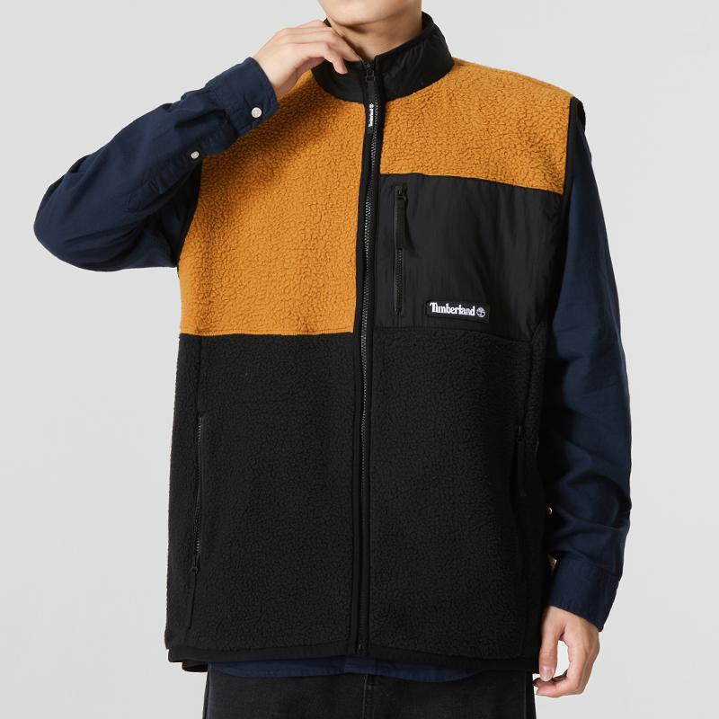 Timberland Outdoor Archive Sherpa Fleece Vest Men Vest Wheat A22F3-P57