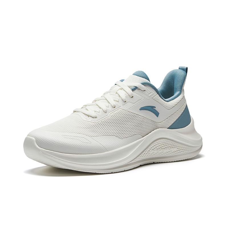 Anta Running Series Comfortable Shock Absorbing Durable Low Top Casual Running Shoes Men Sneakers White Blue 912535513-4