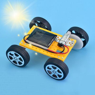 מכונית צעצוע מיני מופעלת סולארית DIY לילדים, צעצוע חינוכי STEM, רכב יצירתי להרכבה מבוסס אנרגיה, דגם מדע ליום הולדת