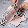 Women Fashion Matte Short Wallet PU Leather Zipper Hasp Frosted Ladies Purses Money Coin ID Card Holder Girls Cute Clutch