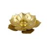 Unique Lotus Flower Tealight Holder Rust-proof Desktop Candle Cup  Restaurant
