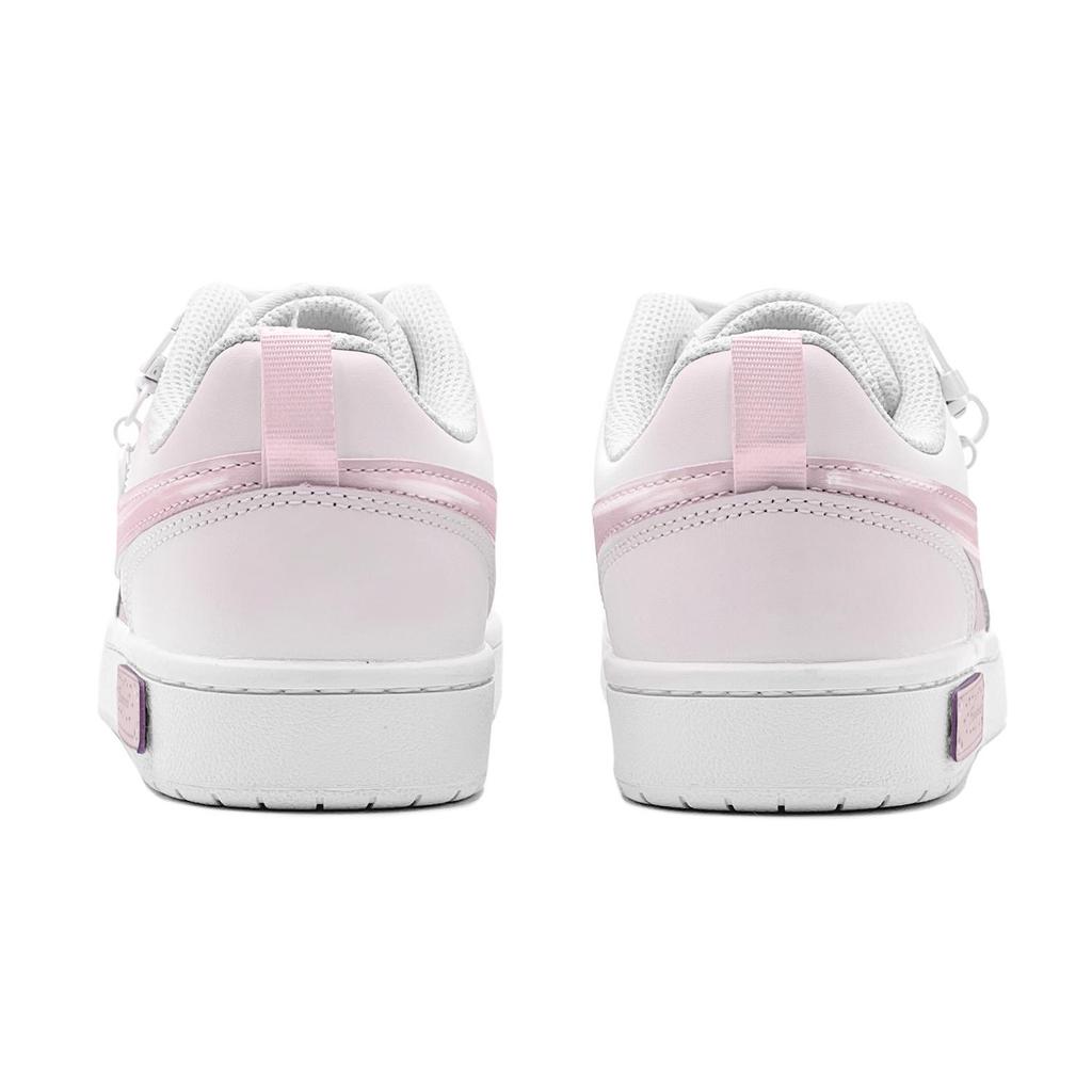 Nike Court Borough Slip Resistant Low top Skateboard Shoes GS Pink BQ5448-100(TeamS2-S-BOX)