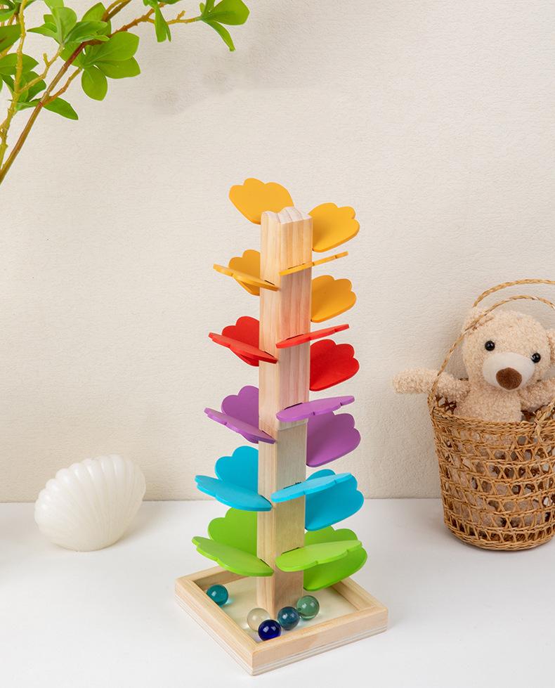 Μουσικό Δέντρο Πίστα Μπάλας Μάρμαρου Δομικά Στοιχεία Παιδικά Ξύλινα Παιχνίδια Μοντεσσό Μάθηση Εκπαιδευτικά Παιχνίδια Για Παιδιά Δώρα