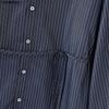 INCERUN Plus Size Men Lapel Neck Long Sleeve Lace-up Striped Loose Casual Long Shirts