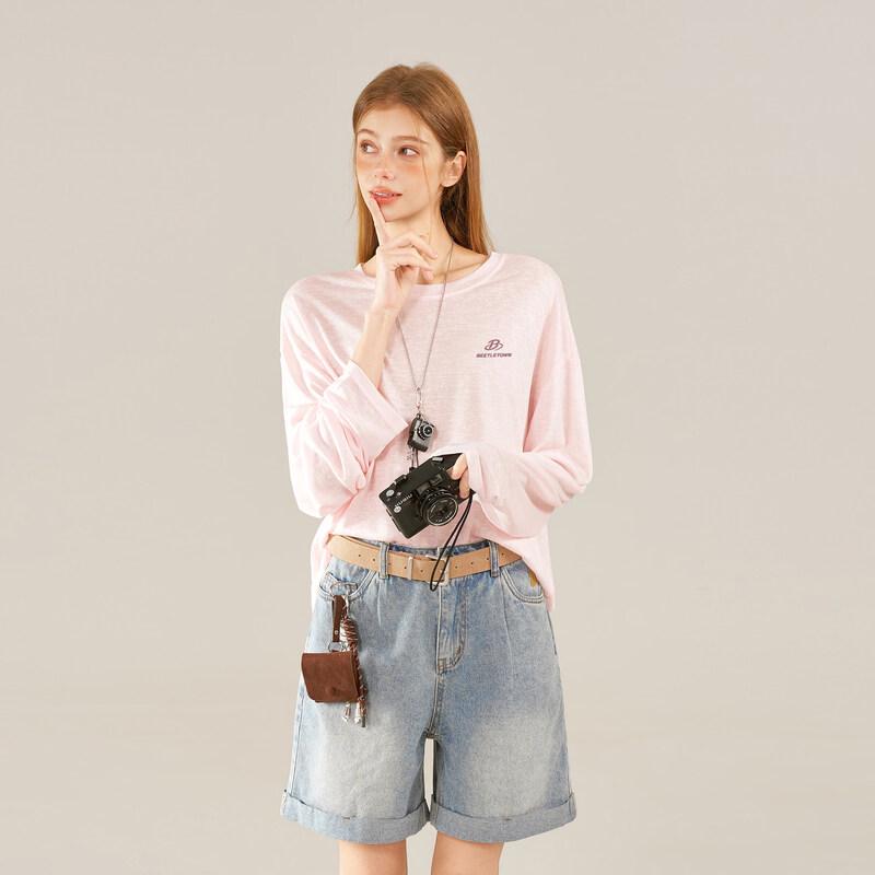 BEETLE TOWN Women s Lyocell Blend Lightweight Long Sleeve T-Shirt S