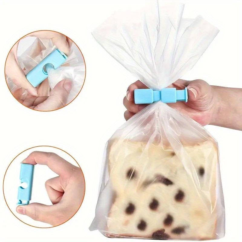 6pcs Bread Bag Clips, Food Sealing Clips, Suitable For Sealing Various Bags, Kitchen Supplies, Moisture-proof Fresh-keeping Clips,Plastic Bag Sealing