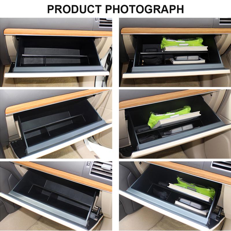 Car Glove Box Organizer Seat Storage Box Interval Ert Divider for Toyota Land Cruiser Prado 150 2010-2018 Interior Accessorie