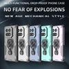 KEYSION Shockproof Armor Case for IQOO 15 5G Soft Silicone+PC Upright Metal Live Ring Stand Phone Back Cover for IQOO 15