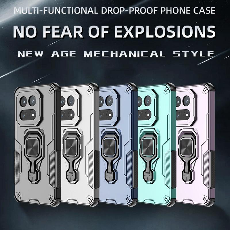 KEYSION Shockproof Armor Case for IQOO 15 5G Soft Silicone+PC Upright Metal Live Ring Stand Phone Back Cover for IQOO 15