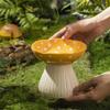 Cute Pet High Foot Bowl Creative Cats Drinking Feeder Mushroom Cat Bowl  Water Container
