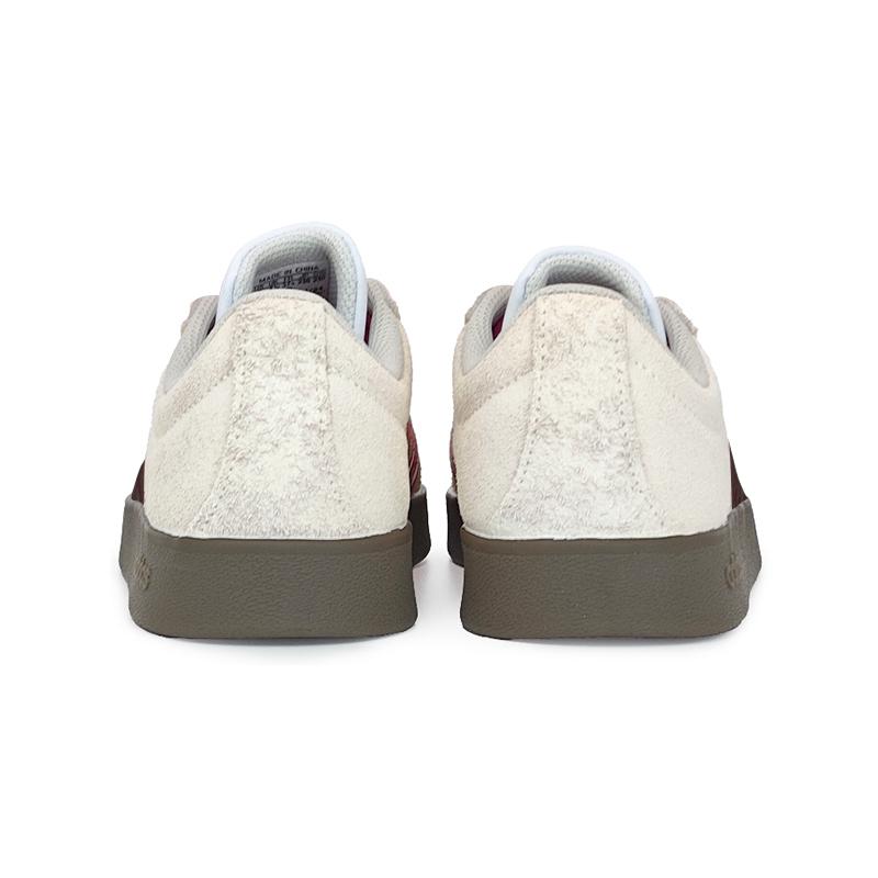 Adidas VL COURT 2.0 Abrasion Resistant Low top Skateboard Shoes Unisex Beige Brown HQ1802(Team562-)