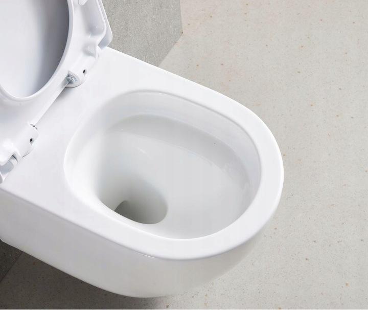 Pureline Fluxa 49X36 CM Tornado Wall-Hung Toilet With Seat W/O White