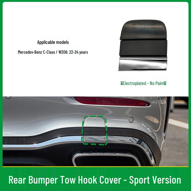 Mercedes C-Class W206 Sport Front Bumper Tow Hook Cover 2068854304