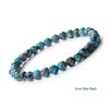 New Blue Malachite Natural Stone Bracelets Women Men Chakra Prayer Mala Buddhist Beads Bracelet Bangle Yoga Strand Charm Jewelry