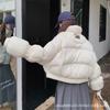 Thickened short Pinghu down jacket, new loose small fashion duck down winter warm jacket