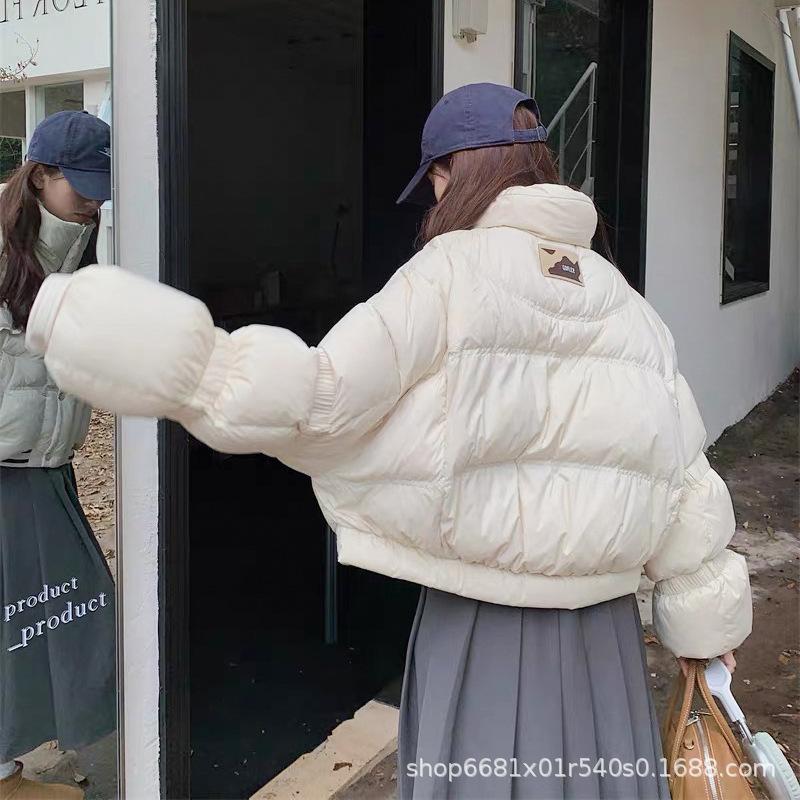 Thickened short Pinghu down jacket, new loose small fashion duck down winter warm jacket