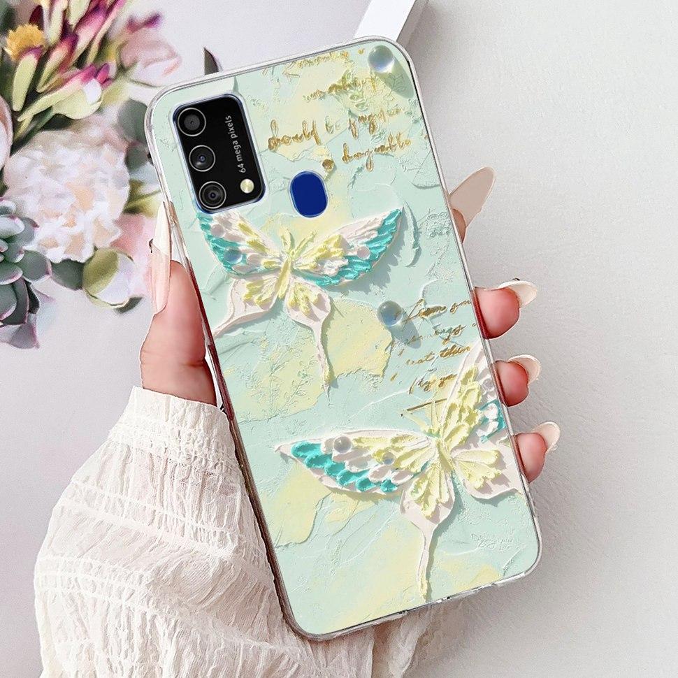 Cute Cat Caroon Cover For Samsung Galaxy A21s Case Soft Silicone Fundas Phone Cases For Samsung A 21s  A21s SM-A217F Full Bumper