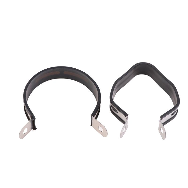 Motorcycle 60.5Mm Exhaust Pipe 51Mm Muffler Universal Fixed Circle Carbon Fiber Holder Clamp Fixed Ring Support Bracket